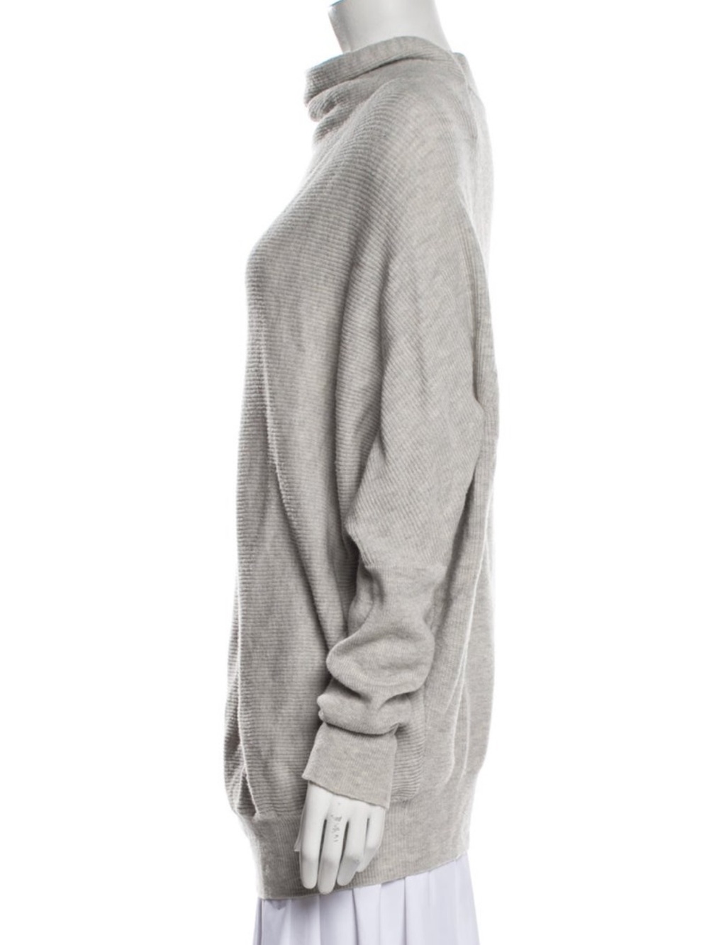 GREAT CONDTN All Saints Gray Slouch Cowl Neck Sweater (medium) - Picture 2 of 3